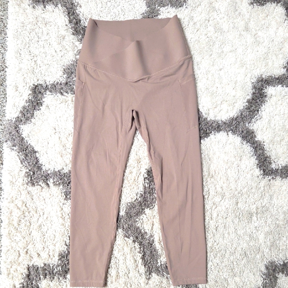 Salty Honey High-Waisted Tan Leggings Flattering Womens XXL Pockets